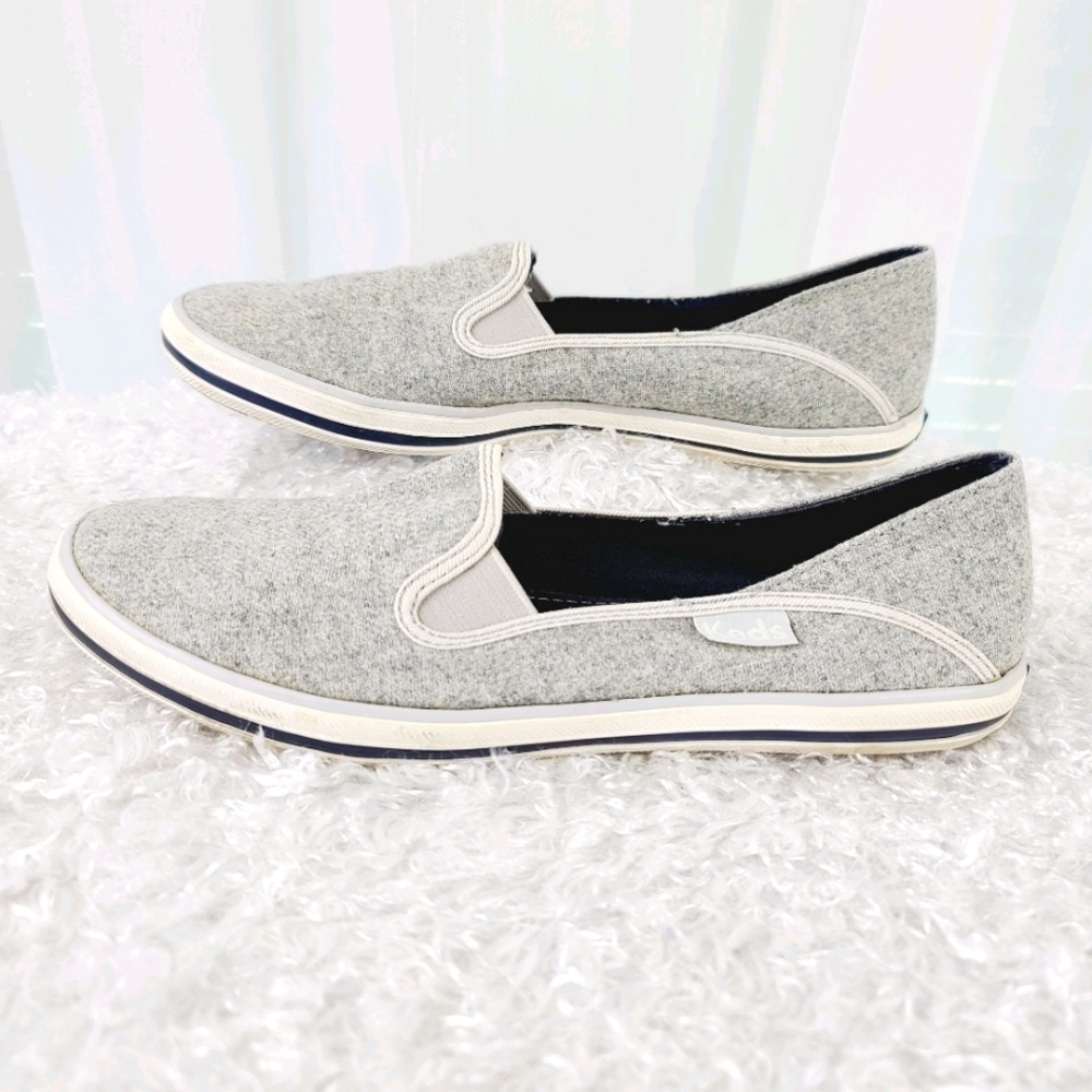 Keds Slip-On Sneakers Gray and White